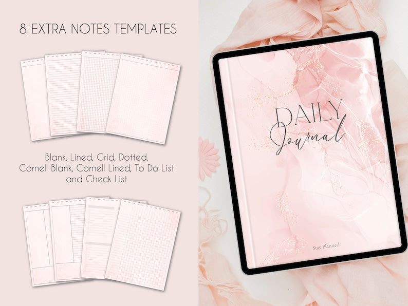 Hyperlinked Digital Daily Journal for iPad