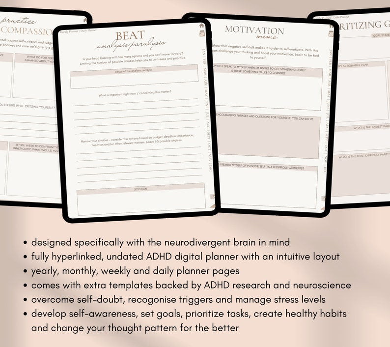 ADHD Digital Planner – Undated Digital Planner for iPad & Android