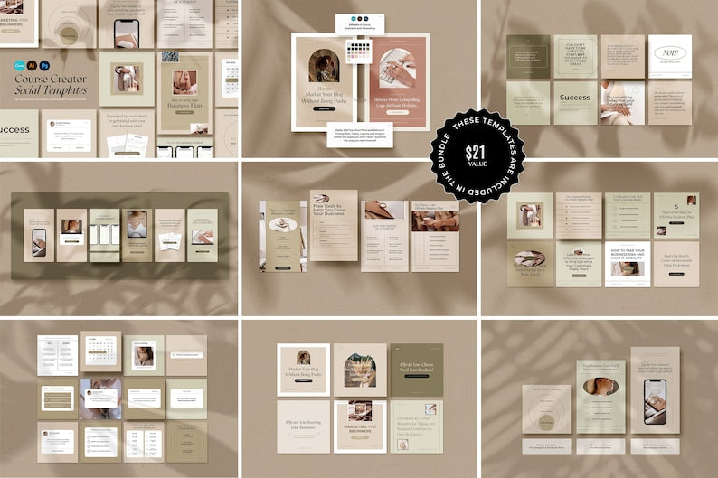 1500+ Social Media Canva Templates Bundle for Instagram & Facebook