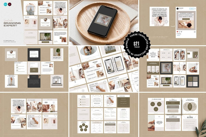 1500+ Social Media Canva Templates Bundle for Instagram & Facebook