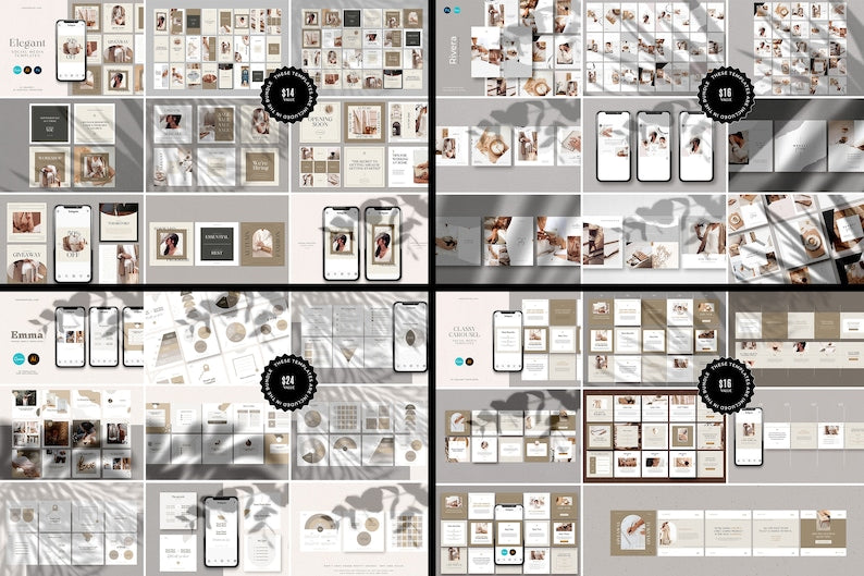 1500+ Social Media Canva Templates Bundle for Instagram & Facebook