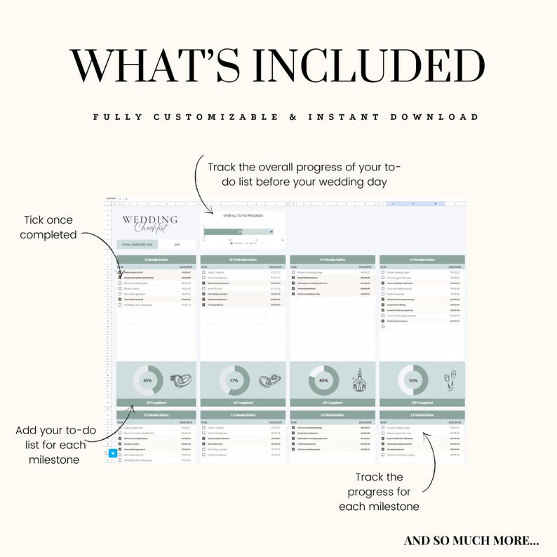 Ultimate Wedding Planner Bundle: Spreadsheet & Canva Templates