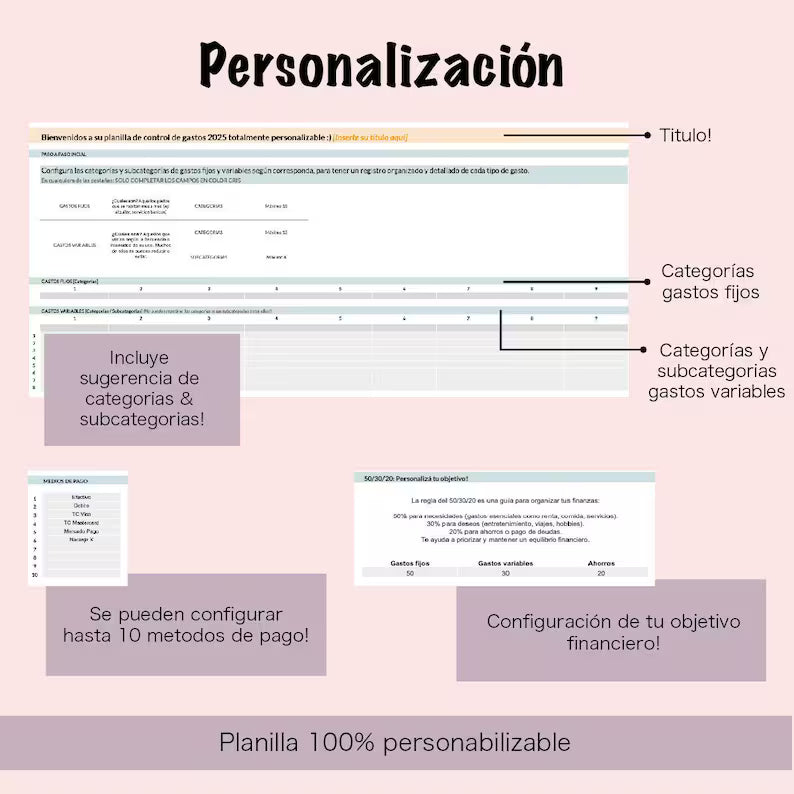 Plantilla Presupuesto Personal Google Sheets – Planificador Financiero