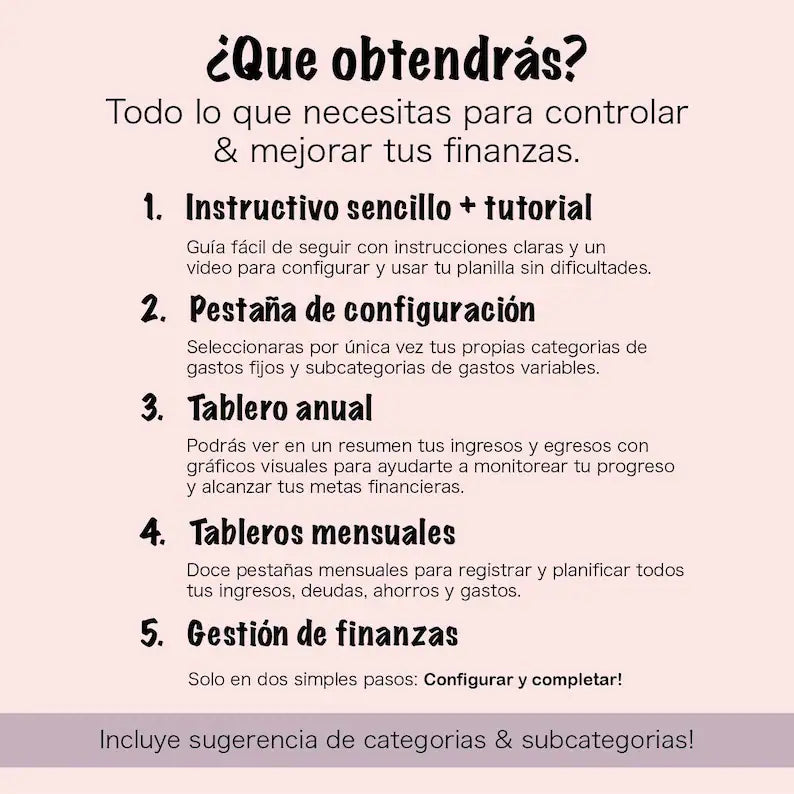 Plantilla Presupuesto Personal Google Sheets – Planificador Financiero