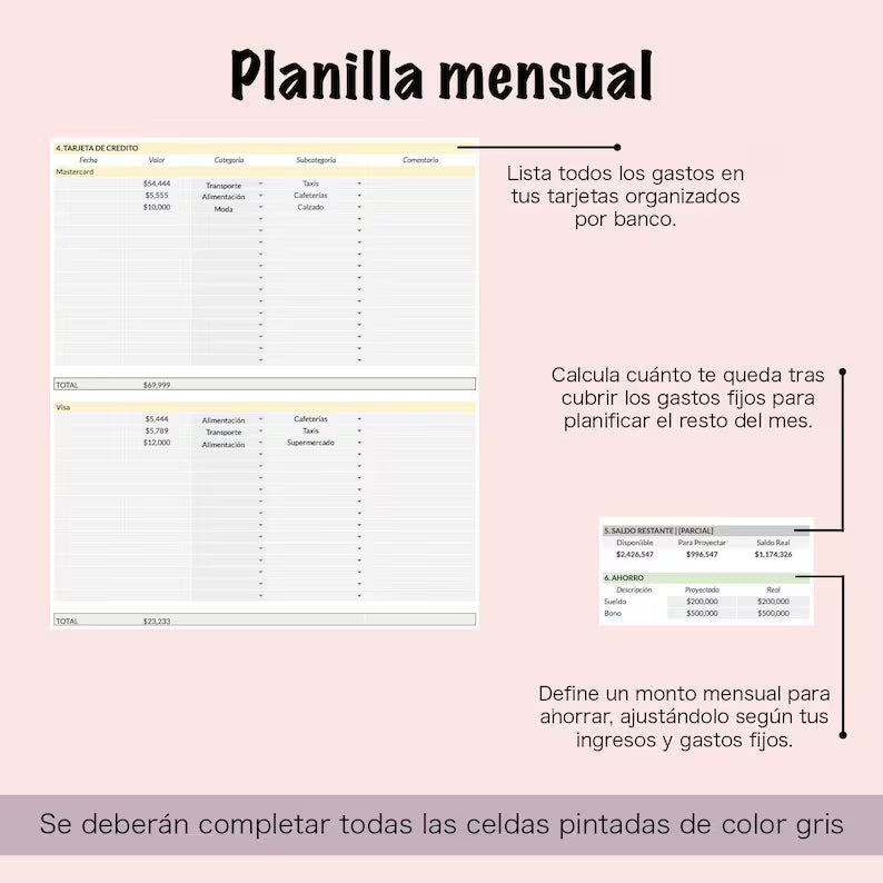 Plantilla Presupuesto Personal Google Sheets – Planificador Financiero