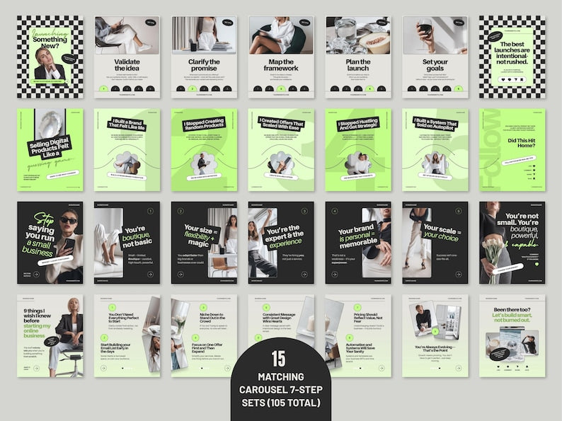 509 Instagram Canva Templates Bundle – Posts, Stories, Carousels & Highlights