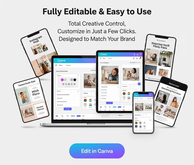 30,000+ Editable Canva Templates Bundle for Social Media & Marketing