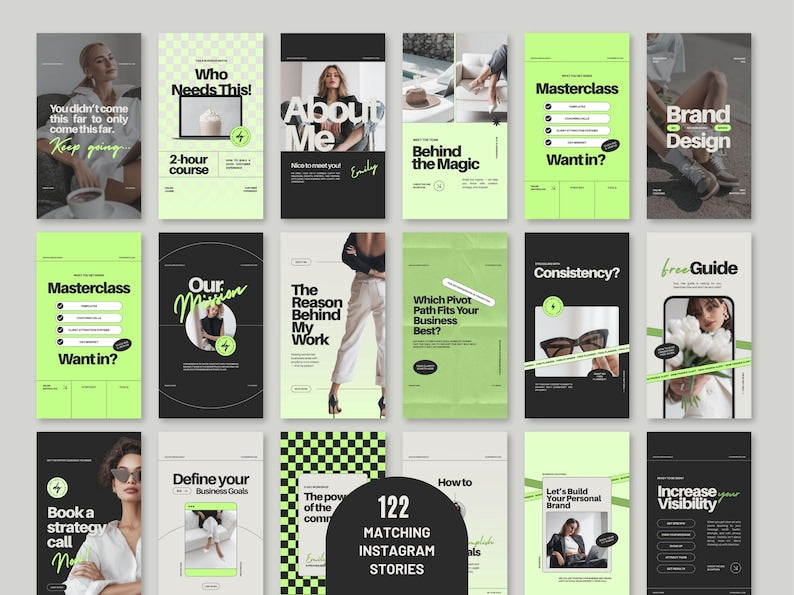 509 Instagram Canva Templates Bundle – Posts, Stories, Carousels & Highlights