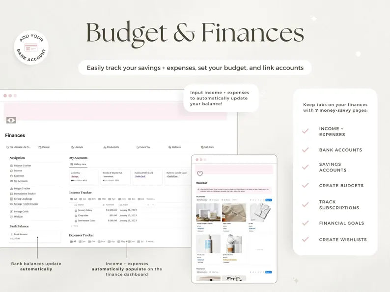 Notion Advanced Life Planner – ADHD, That Girl & Second Brain OS 2026
