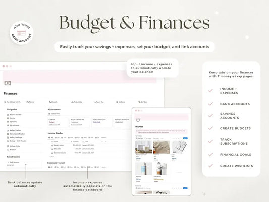 Notion Advanced Life Planner – ADHD, That Girl & Second Brain OS 2026