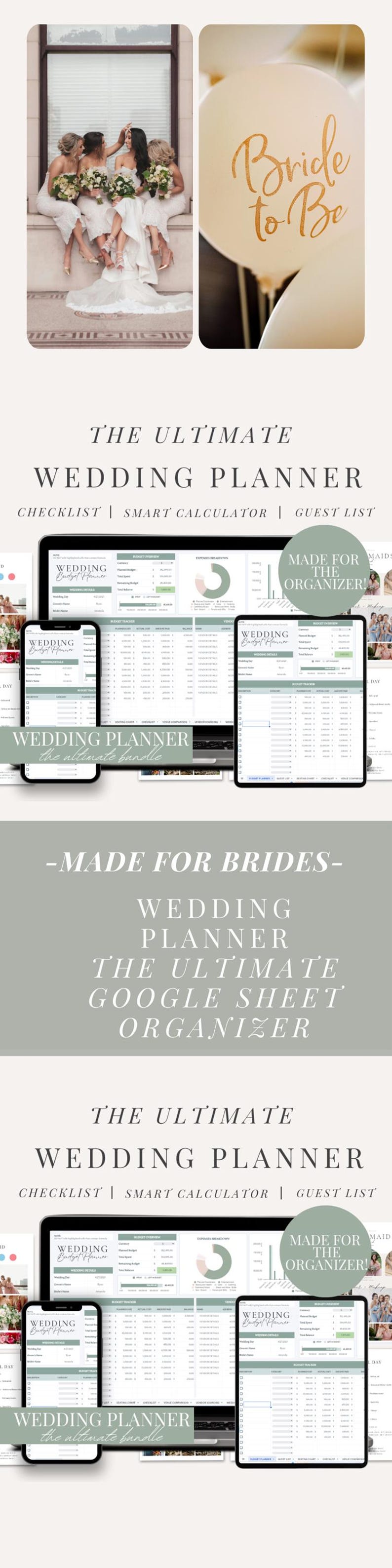 Ultimate Wedding Planner Bundle: Spreadsheet & Canva Templates