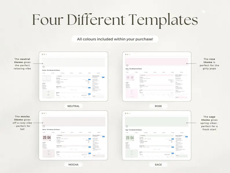 Notion Advanced Life Planner – ADHD, That Girl & Second Brain OS 2026