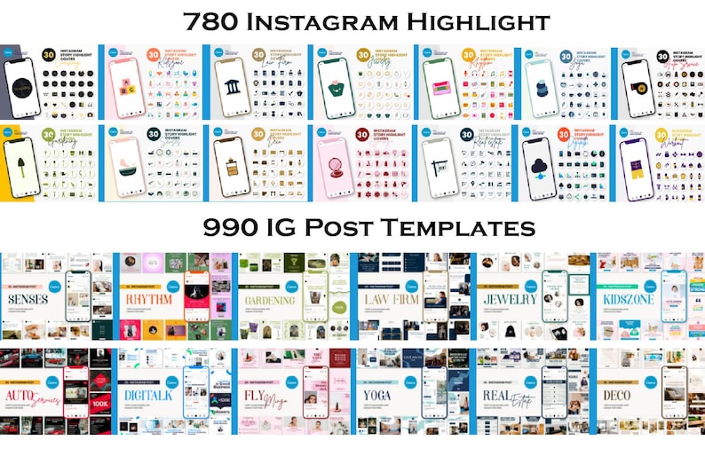 9000+ Canva Social Media Template Bundle for Instagram & Reels