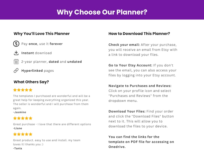 OneNote Digital Planner Bundle 2026–2027 + Undated Planner & Project Manager