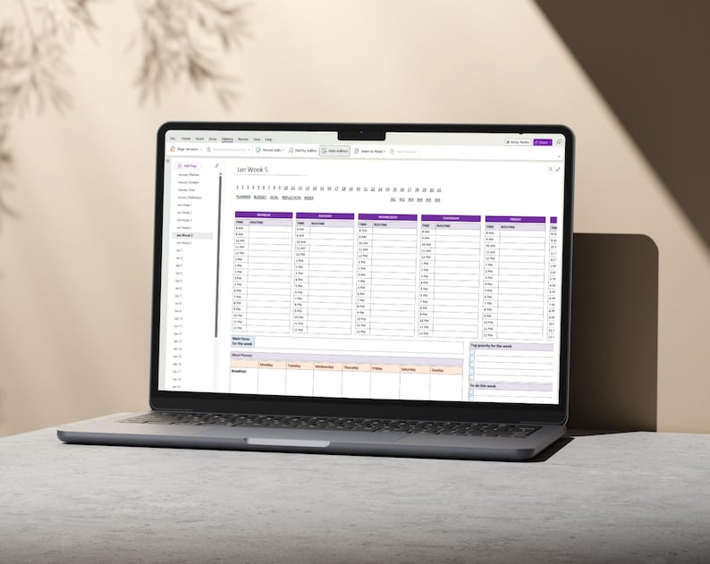 OneNote Digital Planner Bundle 2026–2027 + Undated Planner & Project Manager