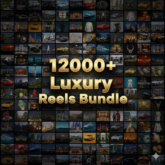 12000+ Luxury Reels Bundle – Viral Instagram, TikTok & YouTube Shorts Content Pack (Instant Download)