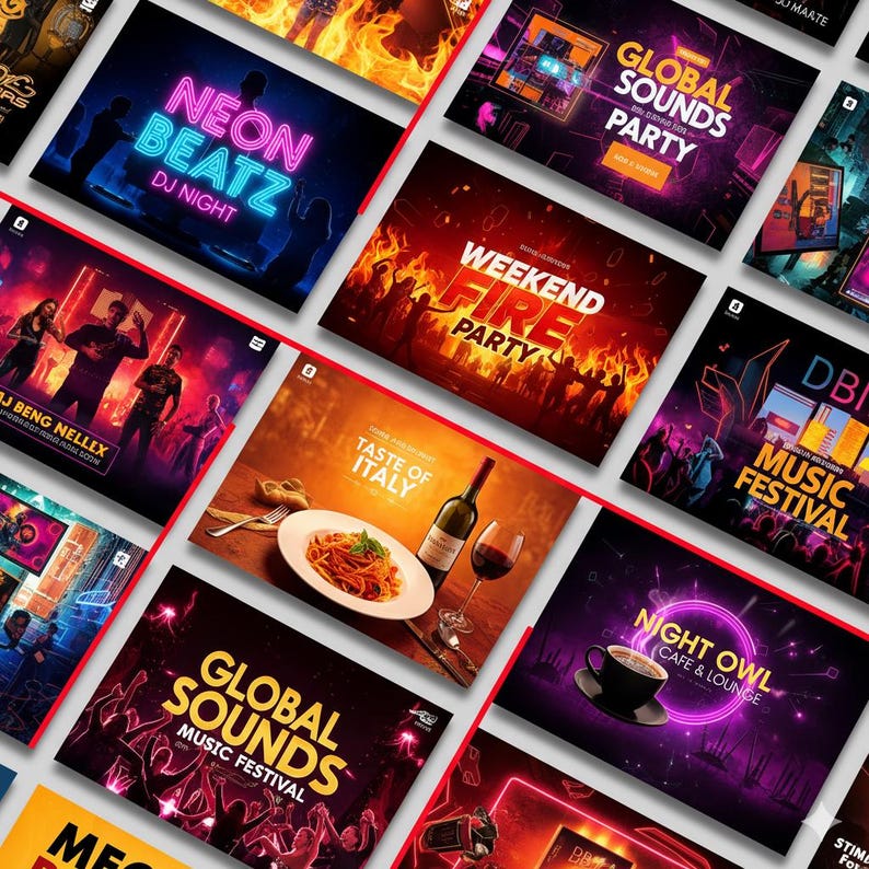100+ Professional Flyer Templates Bundle – Club, DJ, Event & Business Promotion Designs (PSD, AI, JPG)