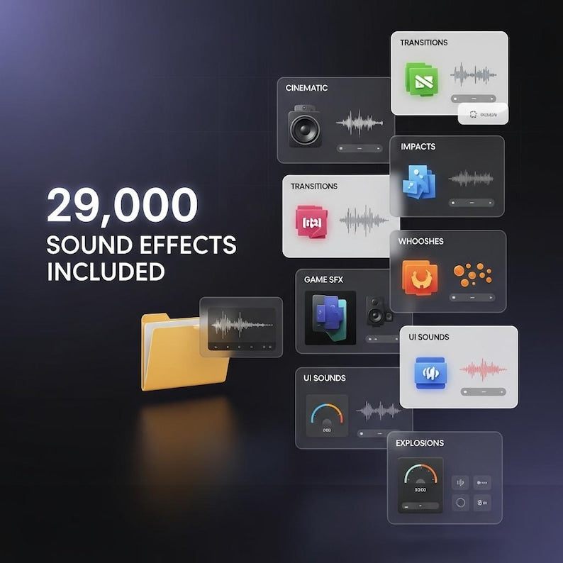 29,000+ Royalty-Free Sound Effects Library for Creators – Instant Download