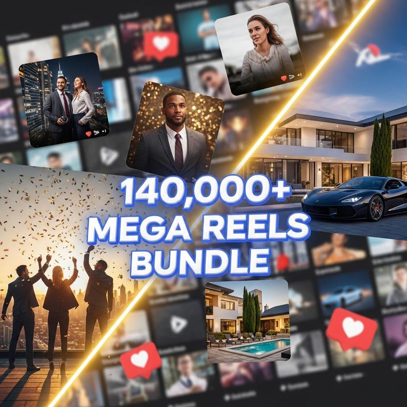 155,000+ Instagram Reels Bundle – Viral Ready-to-Post Mega Pack for Instagram, TikTok & YouTube Shorts Growth