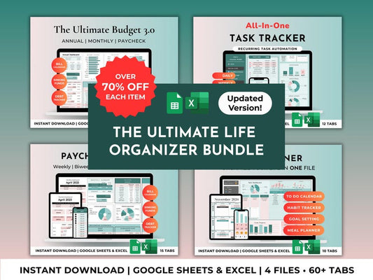 Family Life Planner & Annual Budget — Ultimate Life Organizer Bundle