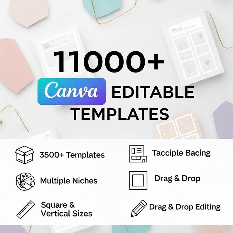 11000+ Canva Editable Templates Bundle — All-in-One Design Pack