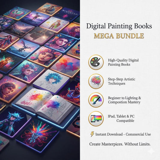 Digital Painting Books Bundle — Ultimate eBook Library for Artists