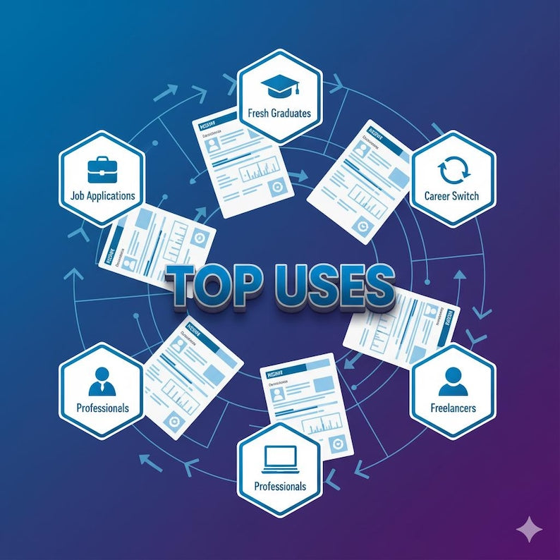 1000+ Resume Templates Bundle – ATS-Friendly, Professional CV & Cover Letter Pack (Word, Canva, PDF)