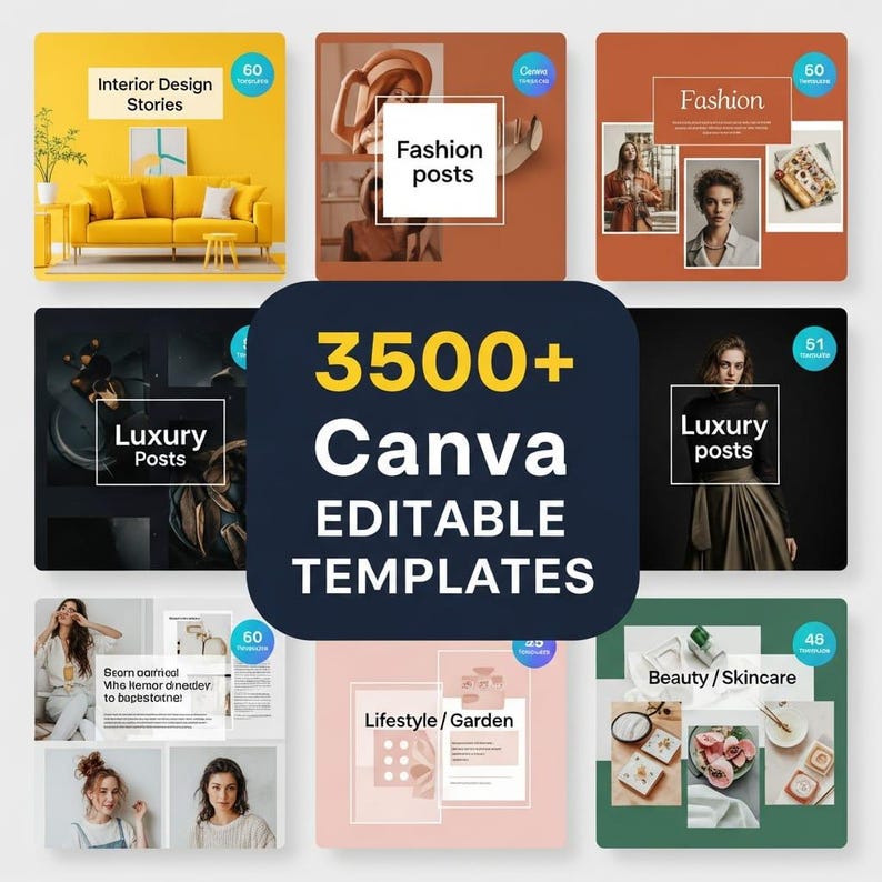 3500+ Social Media Canva Templates – Ultimate Content Creation Mega Bundle