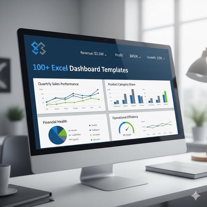 100 Excel Dashboard Templates Bundle – Ultimate Business Analytics Toolkit