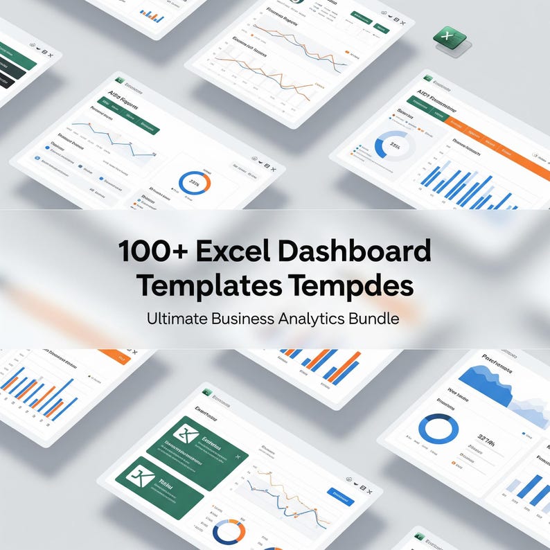100 Excel Dashboard Templates Bundle – Ultimate Business Analytics Toolkit