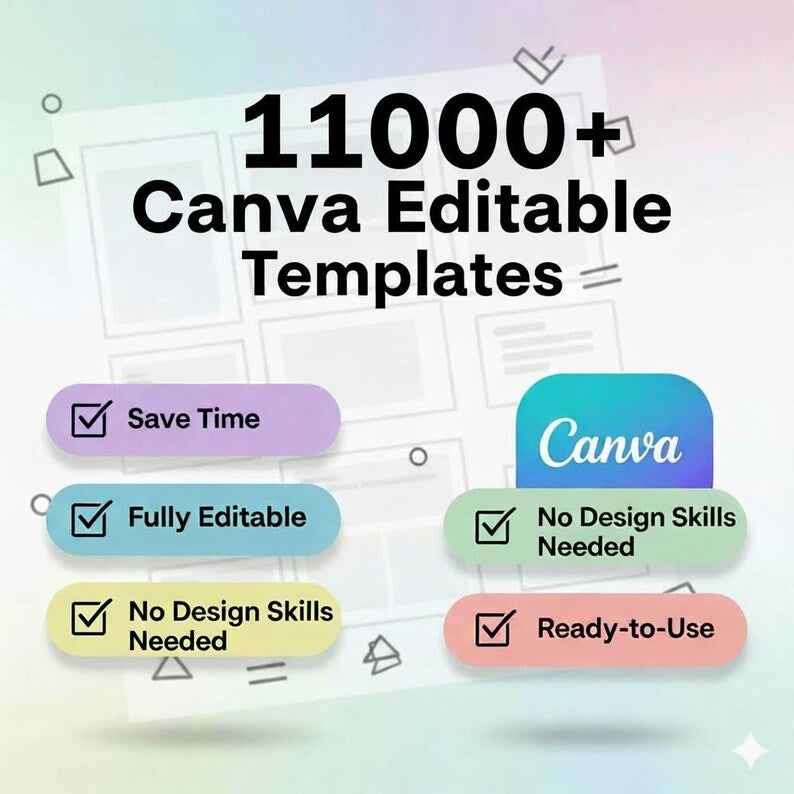 11000+ Canva Editable Templates Bundle — All-in-One Design Pack