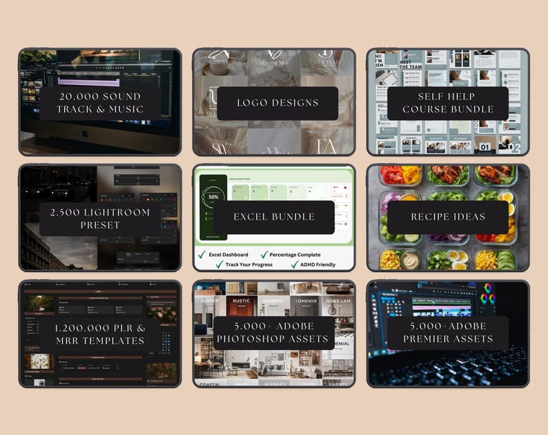 100M+ Digital Products & 10,000 Aesthetic Reels Bundle – PLR & MRR Ready