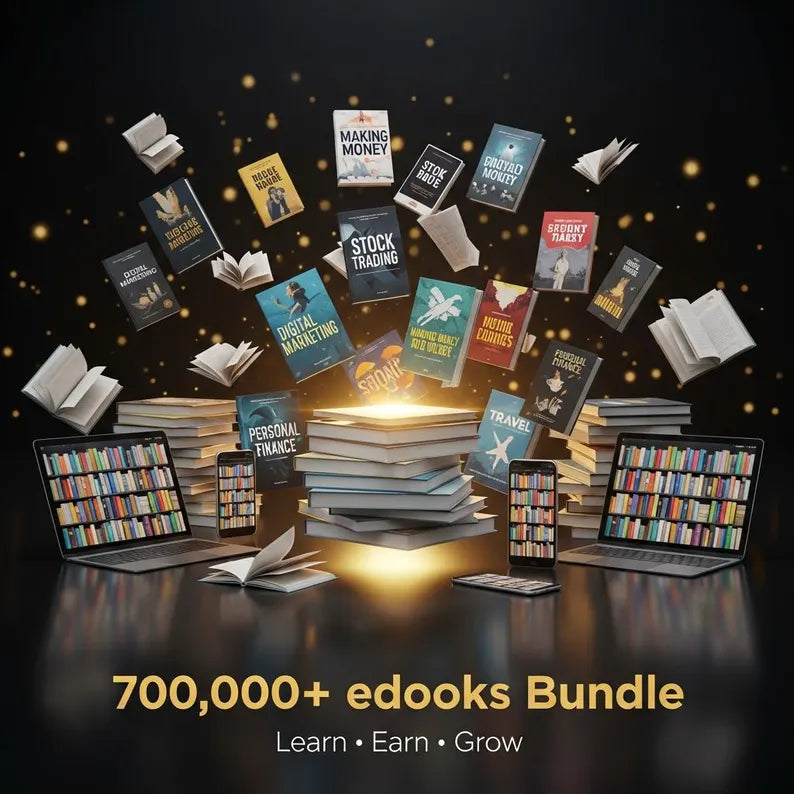 700,000+ eBooks Mega Bundle – Self Improvement, Business, Finance & Online Skills (Instant Download)