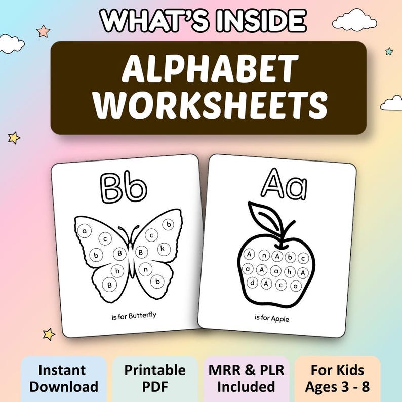 35,000+ Kids Learning Activities Bundle (Printable Worksheets, Coloring Pages & Educational Printables)