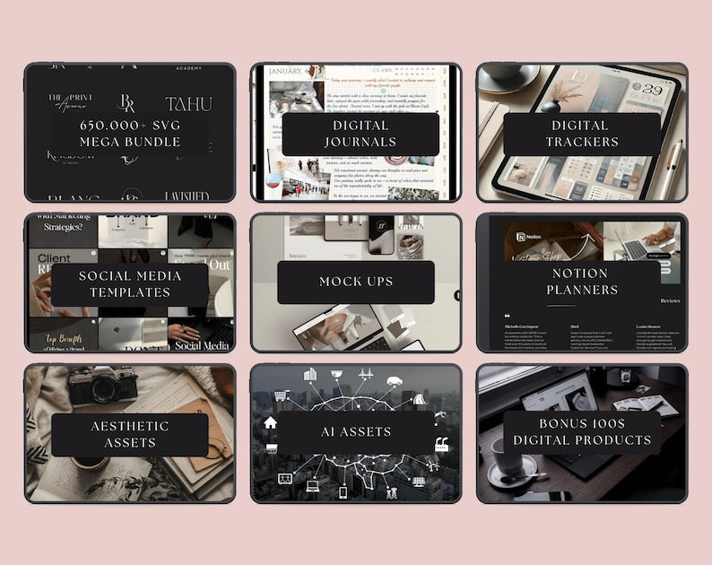100M+ Digital Products Bundle + 10,000 Aesthetic Reels (PLR & MRR Included) – Resell Rights Digital Content Library for Faceless Brands & Social Media Growth