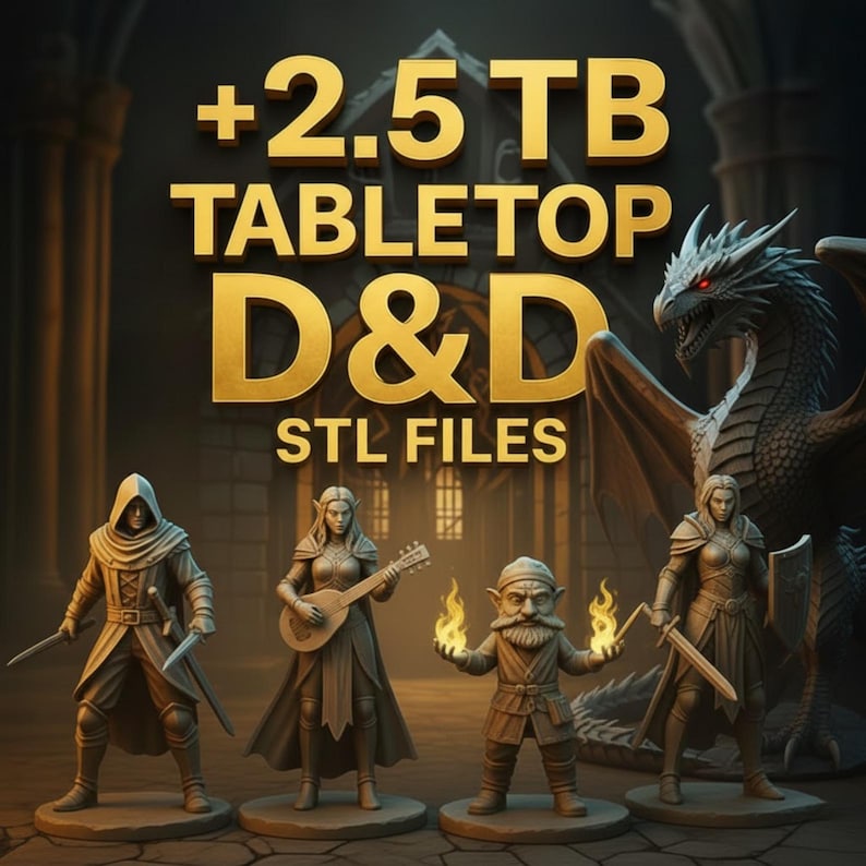 3D STL Pack – +20,500,000+ Files| Mega Bundle 300TB| 3D Printing Files | Instant Download