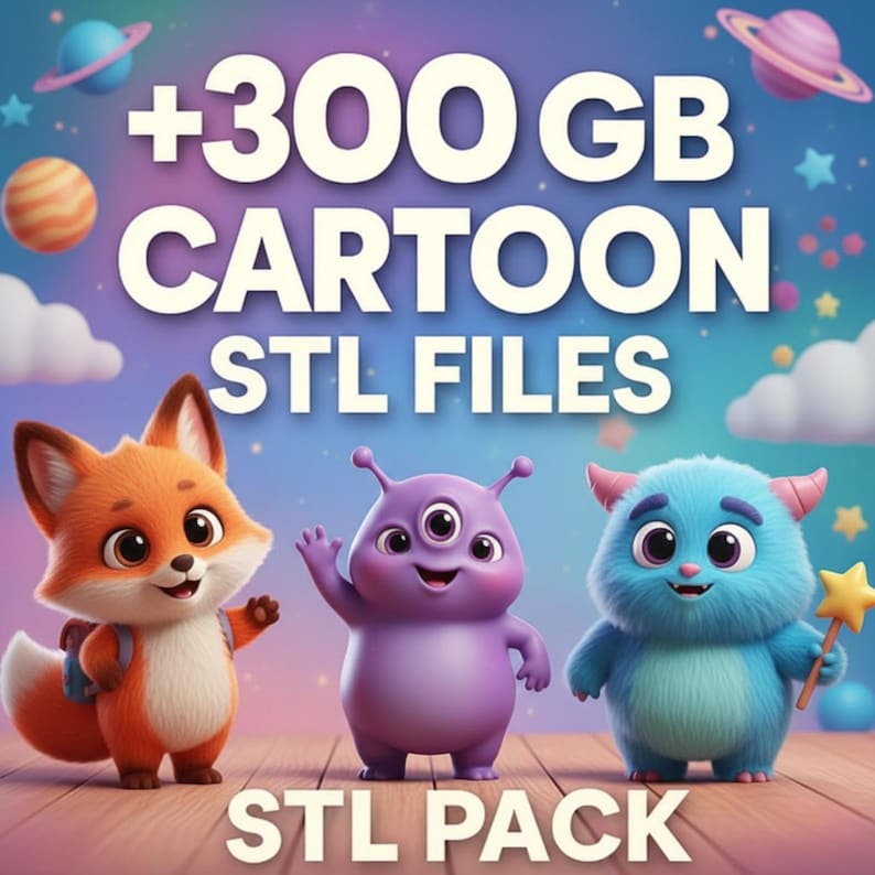 3D STL Pack – +20,500,000+ Files| Mega Bundle 300TB| 3D Printing Files | Instant Download