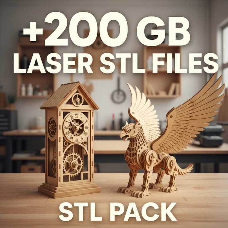 3D STL Pack – +20,500,000+ Files| Mega Bundle 300TB| 3D Printing Files | Instant Download