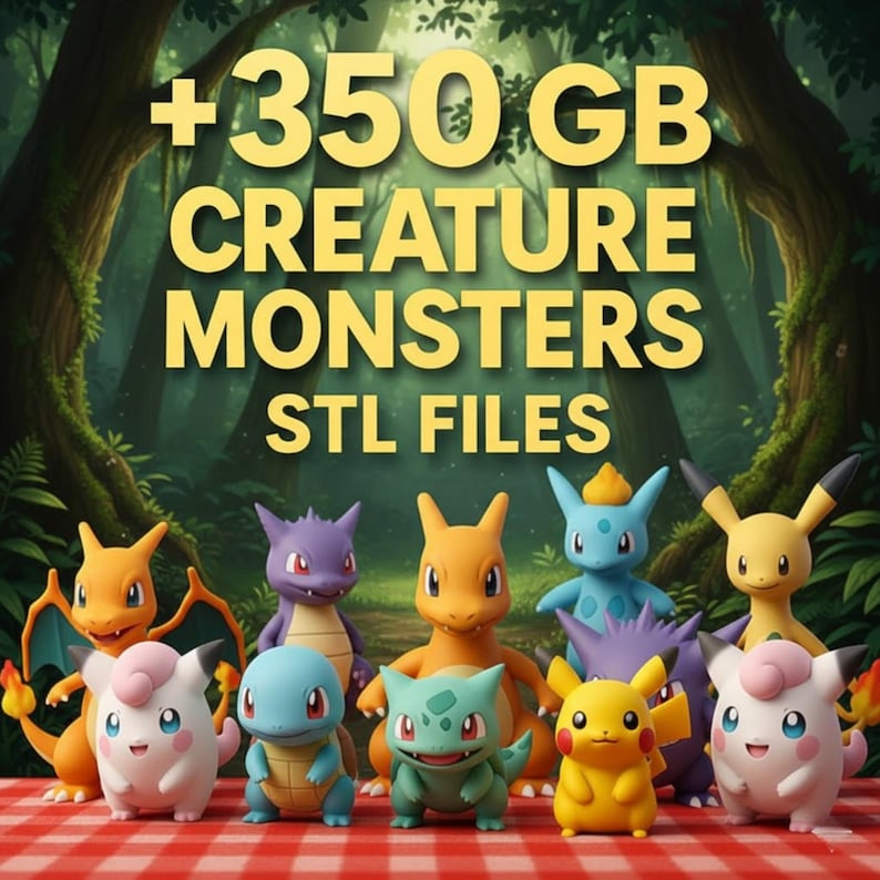 3D STL Pack – +20,500,000+ Files| Mega Bundle 300TB| 3D Printing Files | Instant Download