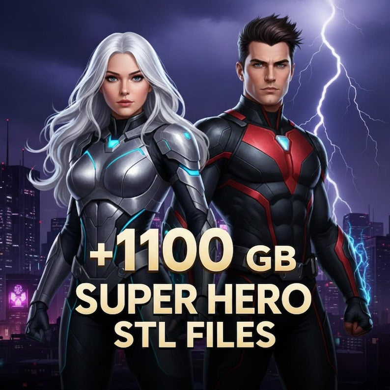 3D STL Pack – +20,500,000+ Files| Mega Bundle 300TB| 3D Printing Files | Instant Download