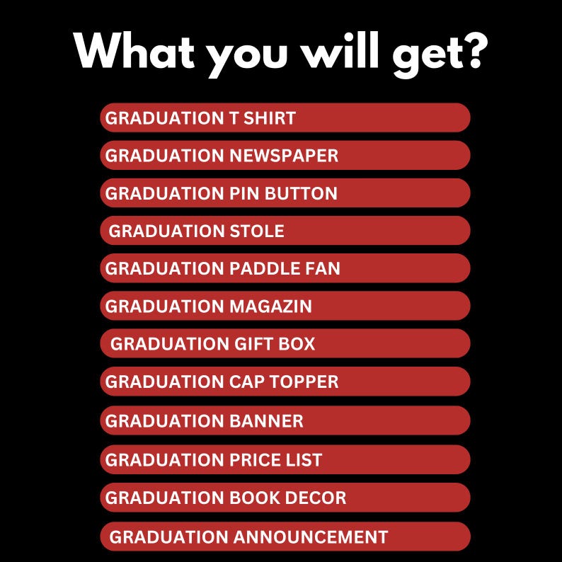 Graduation 2026 Canva Template Bundle – All-in-One Grad Kit