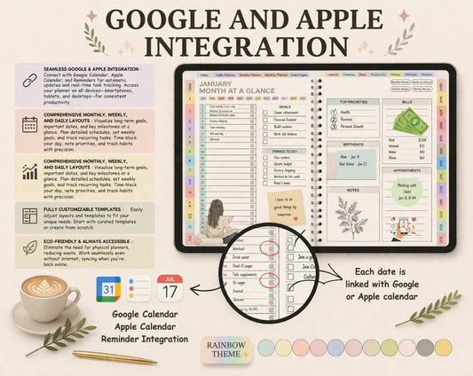 All-in-One Digital Planner 2026-2028 for iPad & Tablets