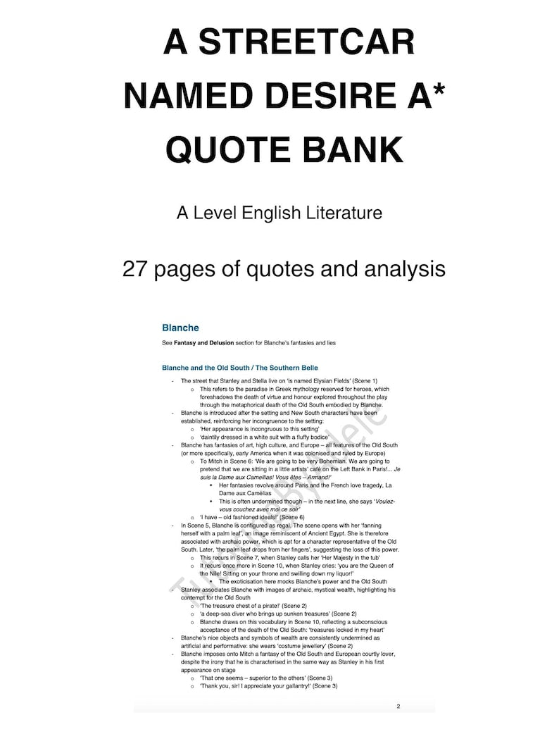 A* Othello Quote Bank PDF – A Level English Literature Revision Guide