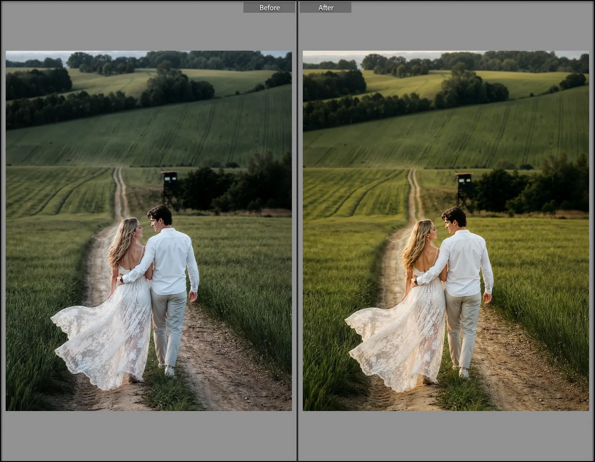 Outdoor Lightroom presets before and after example 3