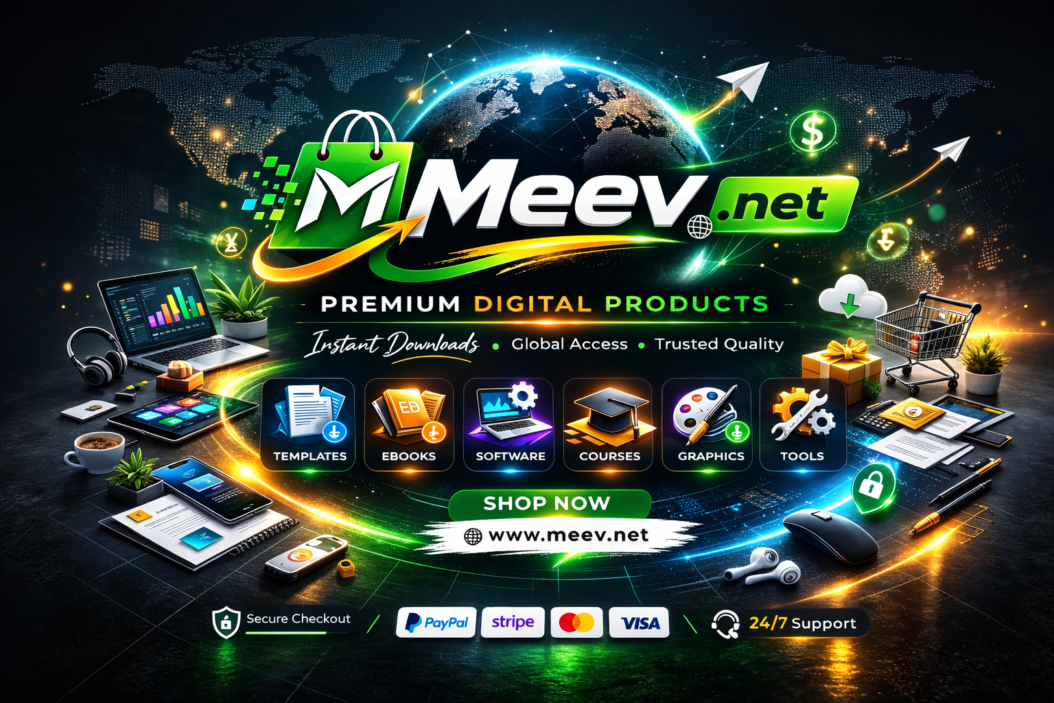 Meev.net – Premium Digital Products, Templates & Downloads Worldwide – MEEV
