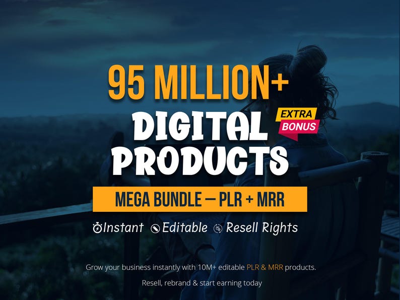 95 Million+ PLR & MRR Mega Digital Products Bundle MEEV