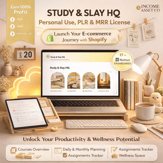 Editable aesthetic Notion school planner template for students