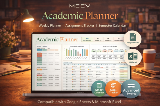 Assignment Tracker Spreadsheet for Students – Homework & Study Planner | Academic Tracker Google Sheets & Excel Template