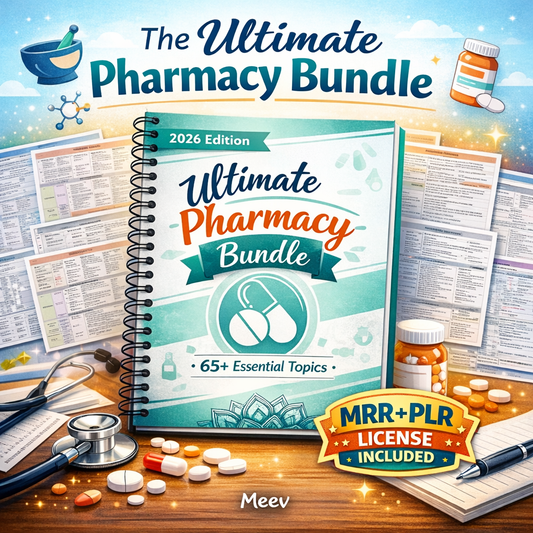 Ultimate Pharmacy Study Bundle 2026 – NAPLEX Prep Notes Guide